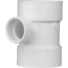 Charlotte Pipe Schedule 40 3 in. Hub X 3 in. D Hub PVC Sanitary Tee 1 pk