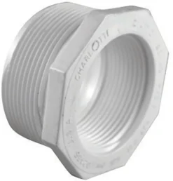 Charlotte Pipe Schedule 40 2 in. MPT X 1-1/2 in. D FPT PVC Reducing Bushing 1 pk