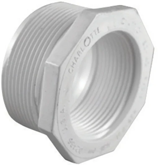 Charlotte Pipe Schedule 40 2 in. MPT X 1-1/2 in. D FPT PVC Reducing Bushing 1 pk