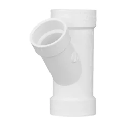 Charlotte Pipe Schedule 40 1-1/2 in. Hub X 2 in. D Hub PVC Reducing Wye 1 pk