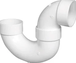 Charlotte Pipe Schedule 40 2 in. Hub X 2 in. D Hub PVC P-Trap (Pack of 10)