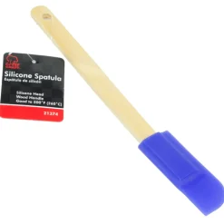 Chef Craft 1-1/4 in. W x 9.5 in. L Red/Brown Silicone/Wood Spatula (Pack of 3)