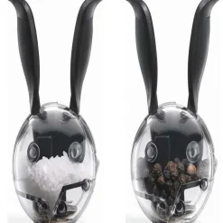 Chef'n Black/Clear Plastic Salt and Pepper Grinder Set