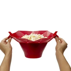 Chef'n Pop Top Red Silicone Popcorn Popper 10 oz