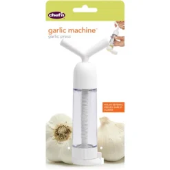 Chef'n White Plastic Garlic Machine