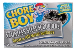 Chore Boy 00218 2Ct Stainless Steel Chore Boy® Scrubbers 2 Count (Pack Of 12)