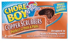 Chore Boy Heavy Duty Copper Scrubber For Pots and Pans 2 pk