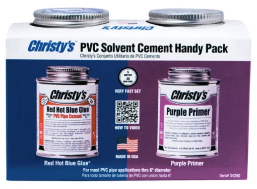 Christy's Blue/Purple Primer and Cement For CPVC/PVC 8 oz