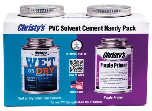 Christy's Blue/Purple Primer and Cement For PVC 8 oz