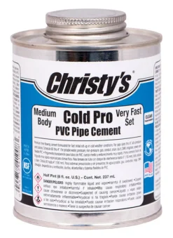 Christy's Cold Pro Clear Cement For PVC 8 oz