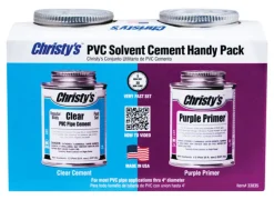 Christy's Handy Pack Clear/Purple Primer and Cement For CPVC/PVC 2 oz