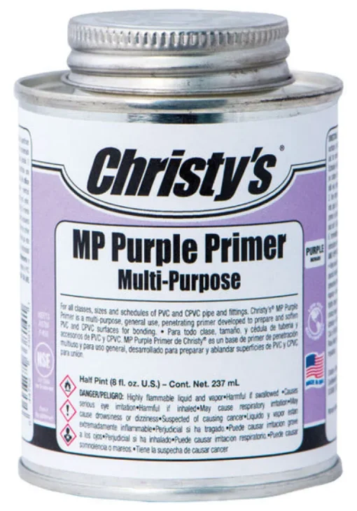 Christy's Purple Multi-Purpose Primer For CPVC/PVC 8 oz