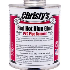 Christy's Red Hot Blue Glue Blue Cement For PVC 16 oz