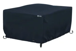 Classic Accessories 22 in. H X 42 in. W X 42 in. L Black Polyester Fire Pit Cover