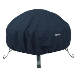 Classic Accessories 12 in. H X 36 in. W Black Polyester Fire Pit Cover