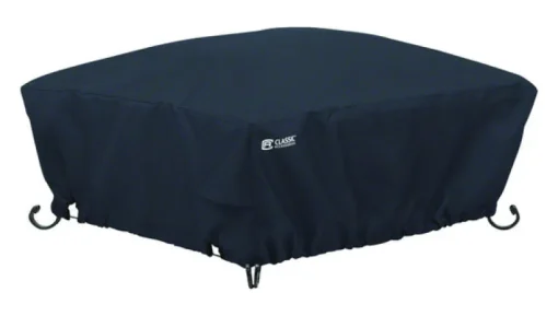 Classic Accessories 12 in. H X 36 in. W X 36 in. L Black Polyester Fire Pit Cover