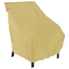 Classic Accessories Terrazzo 34 in. H X 32.5 in. W X 25.5 in. L Tan Polyester High Back Chair Cover