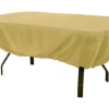 Classic Accessories Terrazzo 23 in. H X 44 in. W X 72 in. L Brown Polyester Table Cover