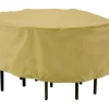 Classic Accessories Terrazzo 23 in. H X 94 in. W X 94 in. L Brown Polyester Dining Set Cover