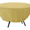Classic Accessories Terrazzo 23 in. H X 50 in. W X 50 in. L Brown Polyester Table Cover