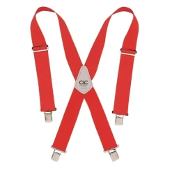CLC 4 in. L X 2 in. W Nylon Suspenders Red 1 pair