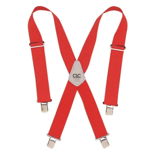 CLC 4 in. L X 2 in. W Nylon Suspenders Red 1 pair