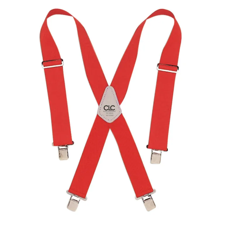 CLC 4 in. L X 2 in. W Nylon Suspenders Red 1 pair