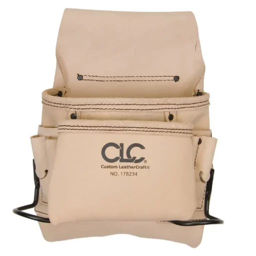 CLC 4.25 in. W X 13.5 in. H Leather Tool Bag 8 pocket Tan 1 pc