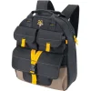 CLC E-Charge 6 in. W X 19.5 in. H Polyester Backpack Tool Bag 23 pocket Black/Tan 1 pc