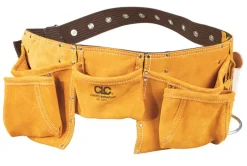CLC Heavy Duty 12 pocket Leather/Suede Work Apron Brown 1 pk