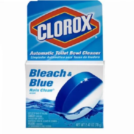 Clorox Bleach and Blue Rain Clean Scent Automatic Toilet Bowl Cleaner 2.47 oz. Tablet