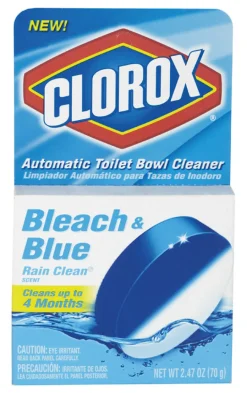Clorox Bleach and Blue Rain Clean Scent Automatic Toilet Bowl Cleaner 2.47 oz. Tablet