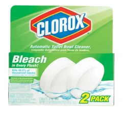 Clorox Drop In Toilet Bowl Cleaner Automatic Peggable Box 2 / Pack