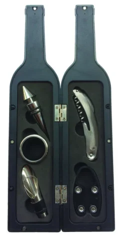 Clos Du Mirage Black/Silver Plastic/Steel Wine Opener