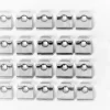 Closet Culture 5/8 in. H X 1-5/16 in. W X 1-5/16 in. D Silver Steel Shelf Clips