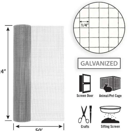 CLOTH HDW24"X50' 23 GA