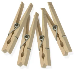 CLOTHES PINS WD BRN 50PK