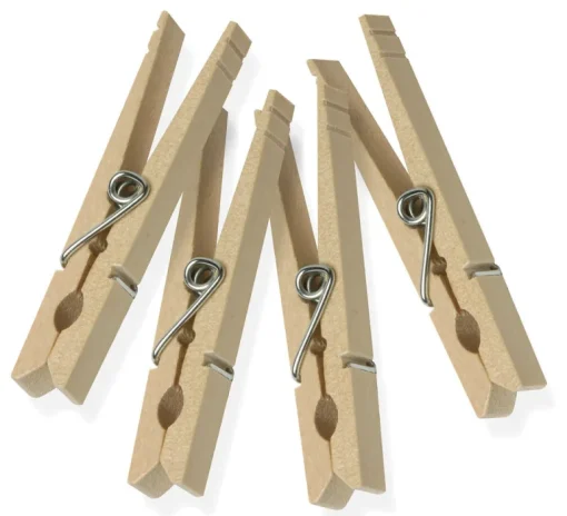 CLOTHES PINS WD BRN 50PK