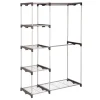 CLST ORGNZR BLK/SLV 68"H