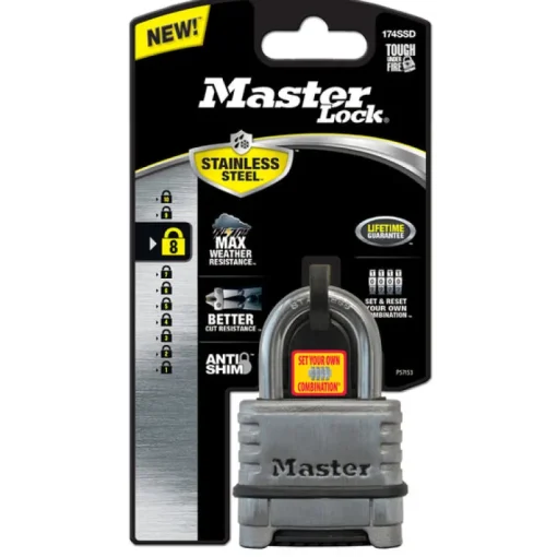 CMBNTN PADLOCK 2.25" SS