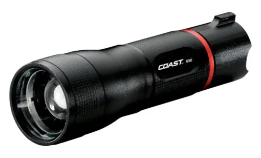 Coast Aluminum Black AAA Battery Waterproof LED Flashlight 230 lm. 4.8 H x 1.2 W x 4.8 L in.