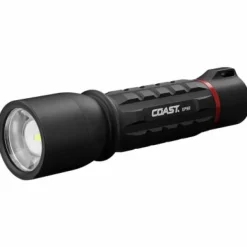 Coast Aluminum Black Lithium-Ion Battery LED Rechargeable Flashlight 1000 lm. 656 ft. Beam Distance