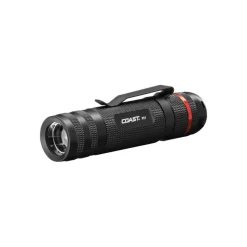 Coast Aluminum Black Pure Beam Focusing AAA LED Flashlight 4.5 L in. 480 lm 72 CRI 6900K