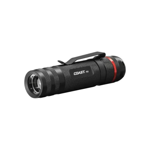 Coast Aluminum Black Pure Beam Focusing AAA LED Flashlight 4.5 L in. 480 lm 72 CRI 6900K