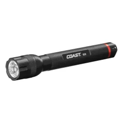 Coast Black Aluminum 83 lm. 13 h Run Time Rear Switch Fixed Beam LED Flashlight AA Battery 6 L in.