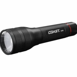 Coast Black Aluminum Alkaline Battery LED Flashlight with High/Low Switch 1400 lm, 10.87 L in.