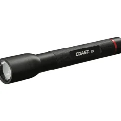 Coast Black Aluminum Waterproof LED Flashlight 200 lm. 6 L x 0.5 W in. with Alkaline AA Battery