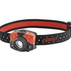 Coast FL19 330 lm Black/Red LED Head Lamp AAA Battery