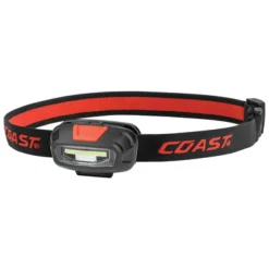 Coast FL13 250 lm Black/Red LED COB Head Lamp AAA Battery