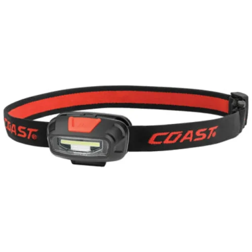 Coast FL13 250 lm Black/Red LED COB Head Lamp AAA Battery